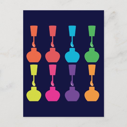 Schattigee nagellak! briefkaart (Voorkant)