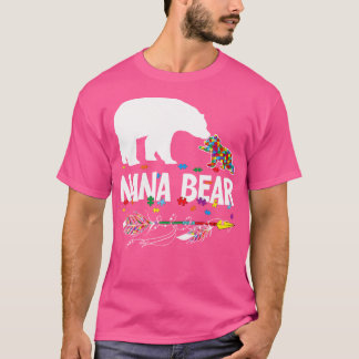Schattigee Nana Beer Autisme Bewustzijn Shirt Auti