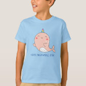 Schattigee Narwhal Fish Eenhoorn Regenboog zee Ver T-shirt (Voorkant)