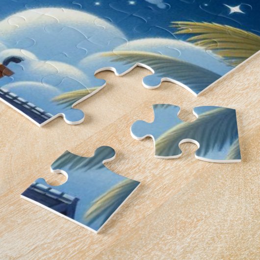 Schattigee, nautische / kust Halloween-spook / pom Legpuzzel (Zijkant)