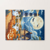 Schattigee, nautische / kust Halloween-spook / pom Legpuzzel (Horizontaal)