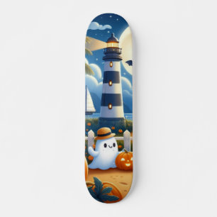 Schattigee, nautische / kust Halloween-spook / pom Skateboard