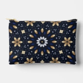 Schattigee Navy Blauw Wit & Goud Mandala Dot Art D Etui (Voorkant)