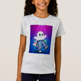 Schattigee Neon Glow Ghost Kinder T-shirt