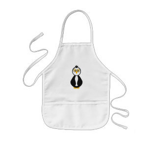 Schattigee nerdy pinguïn kinder schort