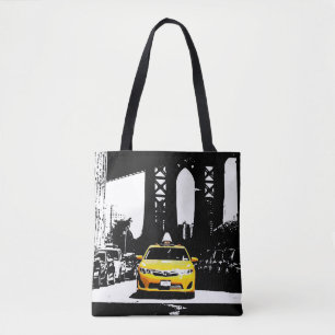 Schattigee New York City NYC Yellow Taxi Brooklyn  Draagtas
