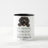 Schattigee Newfoundland Dog Funny Custom Mok (Midden)