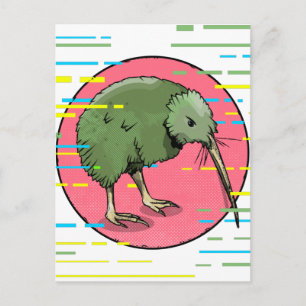Schattigee Nieuw-Zeelandse kiwi Briefkaart