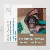 Schattigee nieuwe thuisadreswijziging aankondigingskaart (Voorkant / Achterkant)
