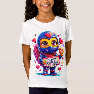 Schattigee Ninja Romance! Speciale cadeau verjaard T-shirt