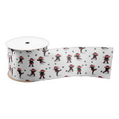 Schattigee Ninja Warrior Kinder zwart en rood patr Lint (Spoel)