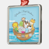 Schattigee Noah's Ark Baby's eerste kerst Ornament (Links)