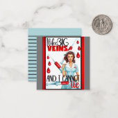 Schattigee nostalgische verpleegster Ik hou van gr Notitiekaartje (Voorkant / Achterkant in situ)