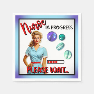 Schattigee nostalgische verpleegster pinup verplee servet