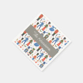 Schattigee Notenkraker Gepersonaliseerde Kerstmis Servet (Hoek)