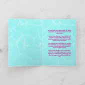 Schattigee Oceaan Bloemen Octopus Girly Kids Verja Kaart (Binnen)