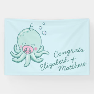 Schattigee Octopus Baby shower Kawaii Roze Meisje Spandoek