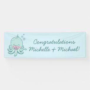 Schattigee Octopus Baby shower Kawaii Roze Meisje Spandoek