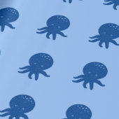 Schattigee Octopus Cartoon Oude Papier Print