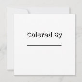 Schattigee octopus en vis | Kleurplaat van kind (Achterkant)