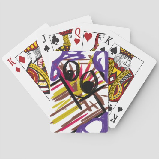 Schattigee octopusgolf pokerkaarten (Achterkant)