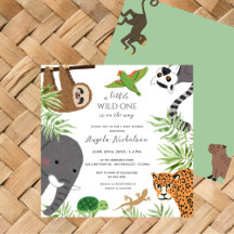 Schattigee Oerwouden Little Wild One Baby shower