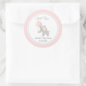 Schattigee Olifant Baby shower Sticker (Tas)