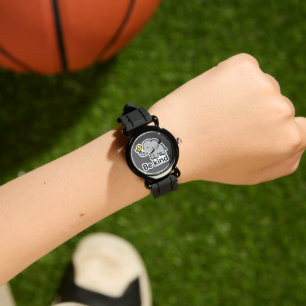 Schattigee olifant en vogel sticker horloge