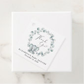 Schattigee olifant eucalyptus Baby shower dank u Bedankjes Labels (In situ)