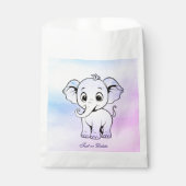 Schattigee Olifant Favor Tassen Bedankzakje (Voorkant)