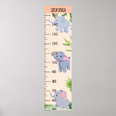 Schattigee Olifant Groei Grafiek Poster (Voorkant)