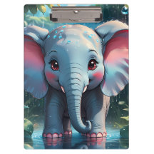 Schattigee olifant in de regen