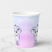 Schattigee olifant papieren bekers (Rechts)