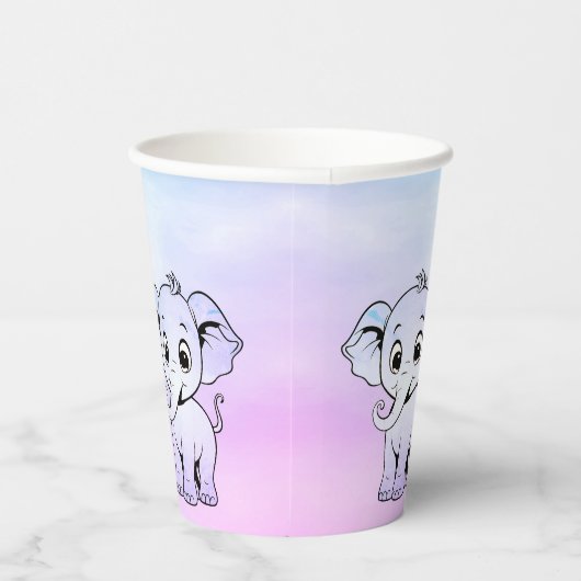 Schattigee olifant papieren bekers (Rechts)