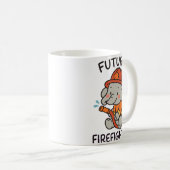 Schattigee Olifant Toekomst Brandweerman Kinder pl Koffiemok (Voorkant rechts)