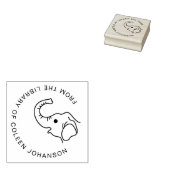 Schattigee olifant uit de bibliotheek van 	rubberstempel (Gestempeld)