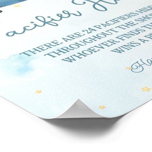 Schattigee olifant vliegtuig avontuur fopspeen jac poster (Hoek)