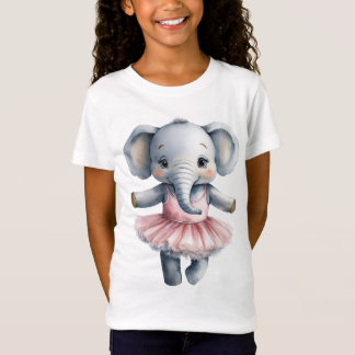 Schattigee olifantenballerina dansballet t-shirt