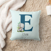 Schattigee olifantenkwekerij letter E Kussen (Deken)