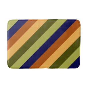 Schattigee Olijfsalie Navy Stripes Medium Bath Mat