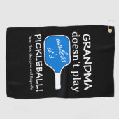 Schattigee Oma Humor Leuke Typografie Funny Pickle Golfhanddoek (Horizontaal)
