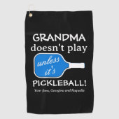 Schattigee Oma Humor Leuke Typografie Funny Pickle Golfhanddoek (Voorkant)