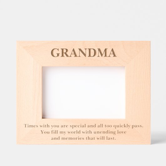 Schattigee oma Quote Custom Wood Afbeelding Lijste Gegraveerde Lijstjes (Voorkant)