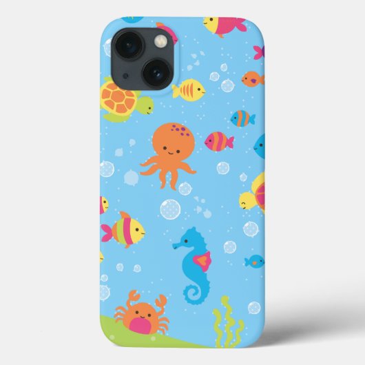 Schattigee onderwaterscène Case-Mate iPhone case (Achterkant)