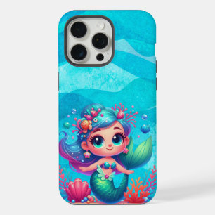 Schattigee onderwaterzeemeermin iPhone 15 pro max hoesje