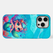 Schattigee onderwaterzeemeermin iPhone hoesje (Achterkant horizontaal)