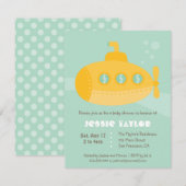 Schattigee Onderzeese Onderwater Baby shower Custo Kaart (Voorkant / Achterkant)