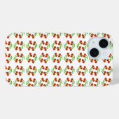 Schattigee oogst rode kersen leuk patroonontwerp Case-Mate iPhone case (Achterkant (horizontaal))