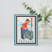 Schattigee  Oostenrijk Alpen Bergen Ski Reizen Briefkaart (Staand voorkant)
