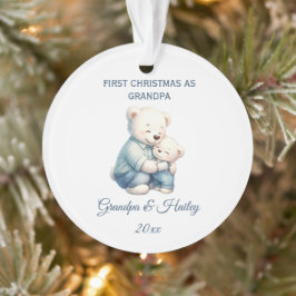 Schattigee opa Beren gepersonaliseerde kerst Ornament